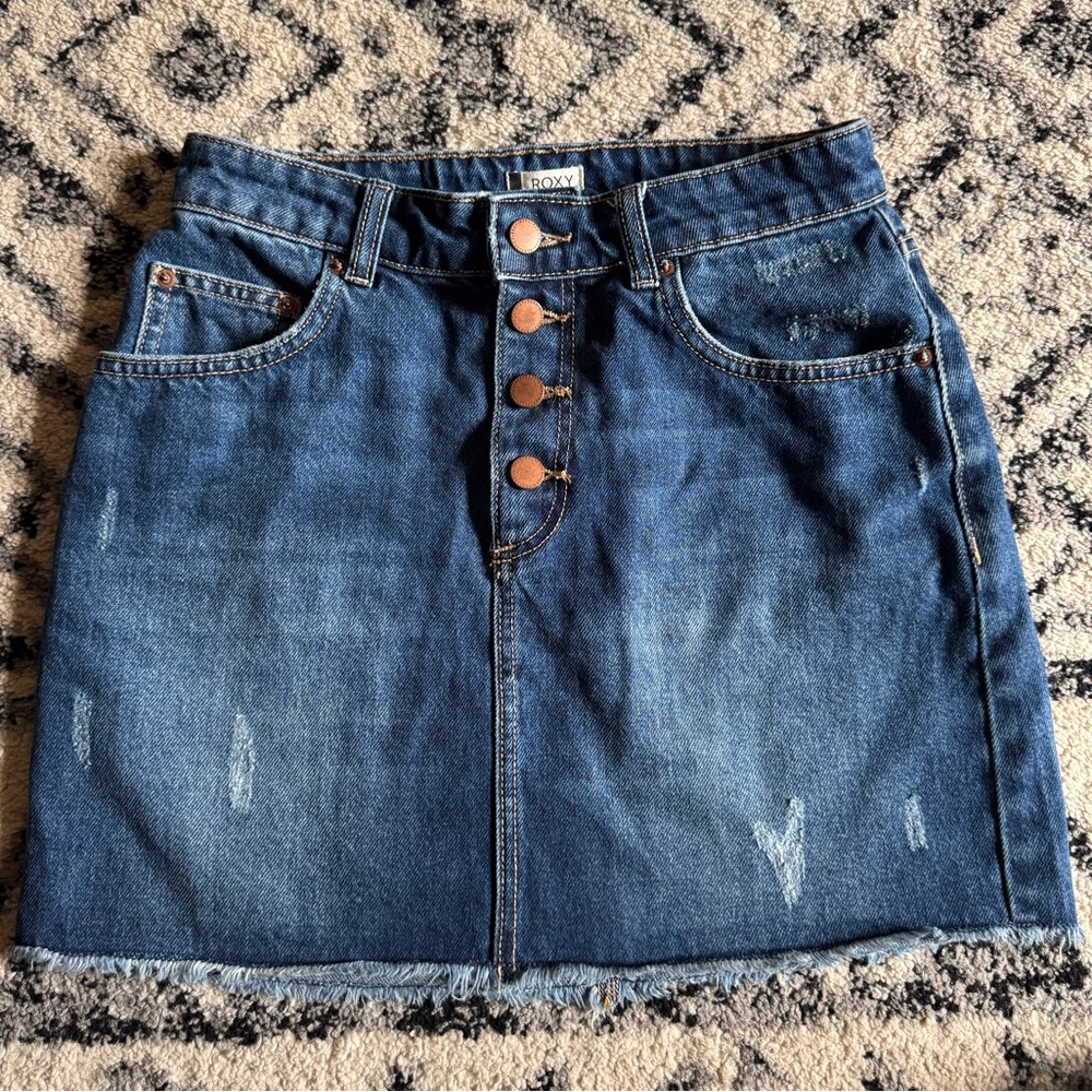 Roxy Blue Denim Mini Skirt